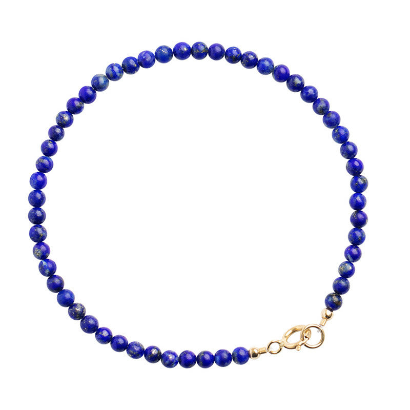 Bracelet équilibre en perles ultra-fines de lazurite et de lapis-lazuli Buddha Stones - image 11