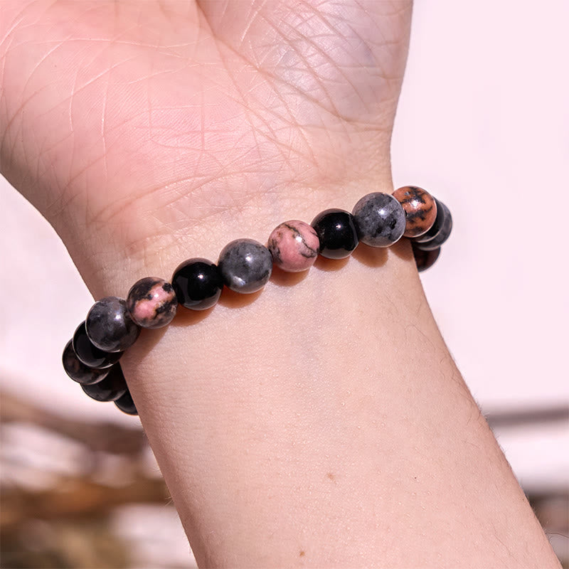 Bracelet de sérénité en pierre de Bouddha, cristaux variés, malachite, lazurite, lapis-lazuli et hémimorphite - image 163