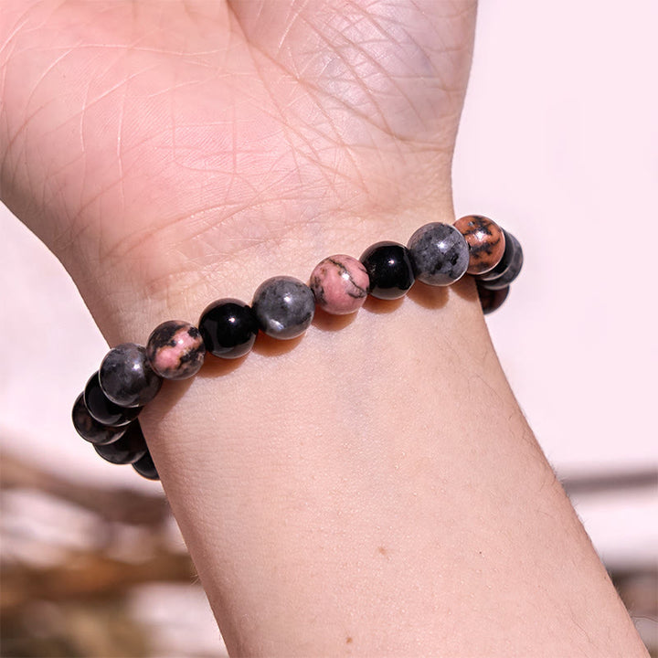 Bracelet de sérénité en pierre de Bouddha, cristaux variés, malachite, lazurite, lapis-lazuli et hémimorphite - image 163