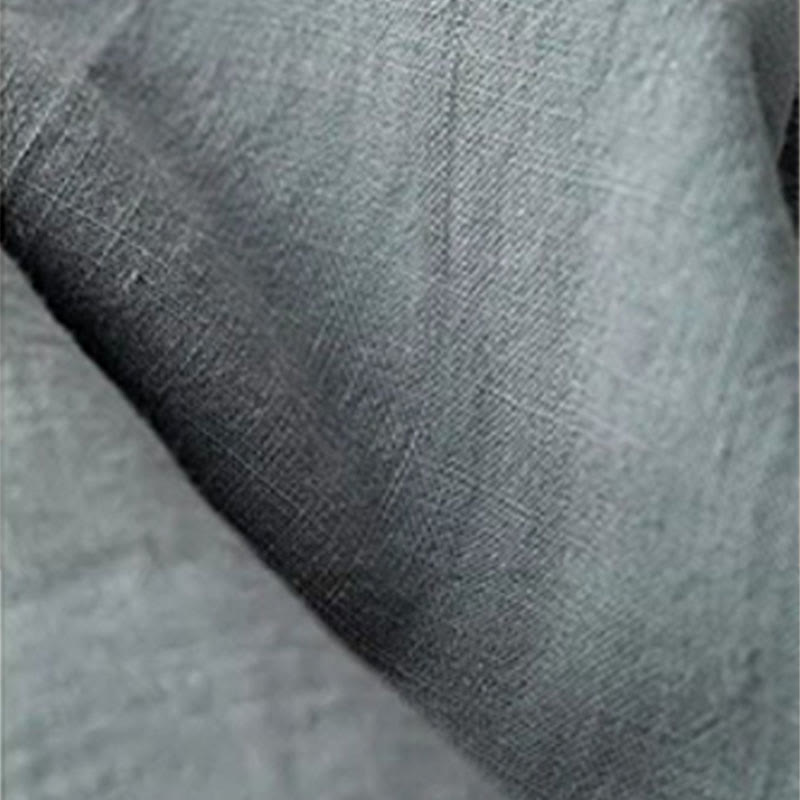 Pantalon décontracté en coton et lin avec cordon de serrage et poches pour femme Motif Buddha Stones - image 2