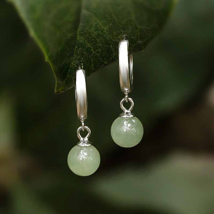 Boucles d'oreilles de prospérité en Buddha Stones