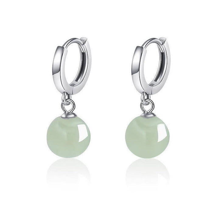 Boucles d'oreilles de prospérité en Buddha Stones
