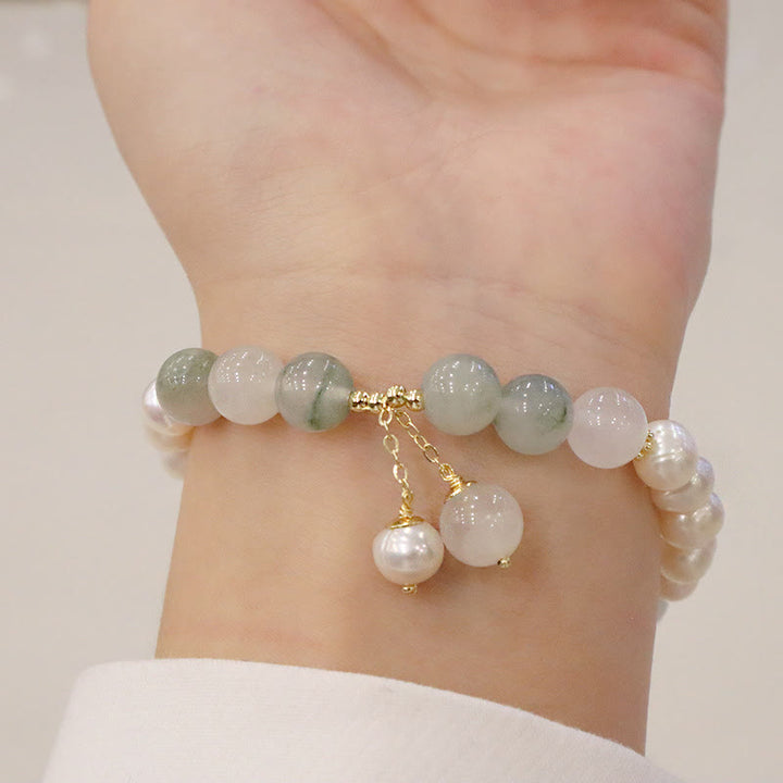 Bracelet de guérison en jade et Buddha Stones