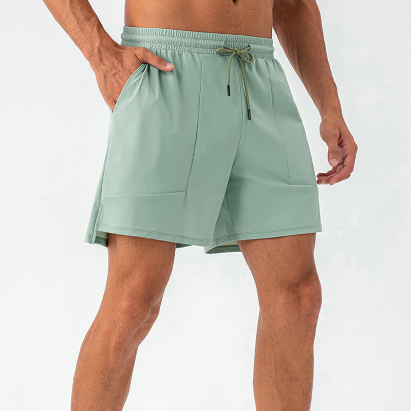 Short de sport décontracté en nylon à séchage rapide avec poches pour hommes Buddha Stones