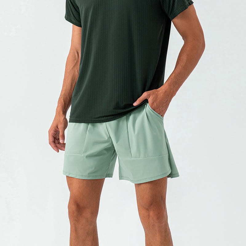 Short de sport décontracté en nylon à séchage rapide avec poches pour hommes Buddha Stones