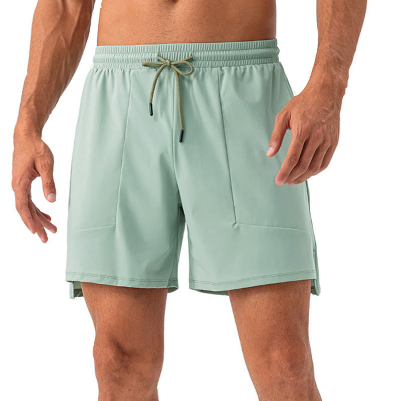 Short de sport décontracté en nylon à séchage rapide avec poches pour hommes Buddha Stones