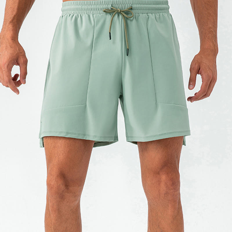 Short de sport décontracté en nylon à séchage rapide avec poches pour hommes Buddha Stones