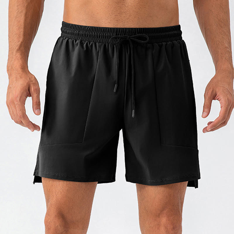Short de sport décontracté à séchage rapide avec poches pour hommes Buddha Stones - image 26
