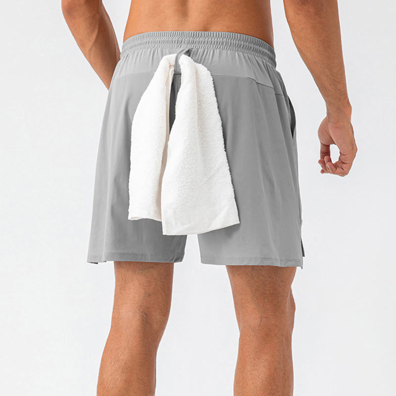 Short de sport décontracté en nylon à séchage rapide avec poches pour hommes Buddha Stones