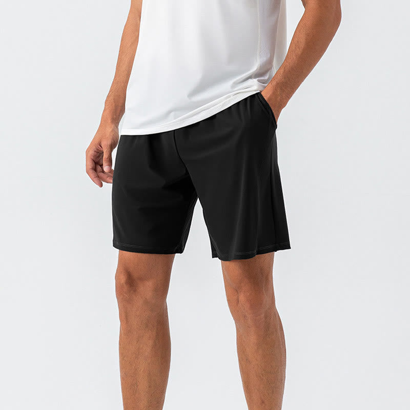Buddha Stones Short de sport décontracté en nylon respirant et ample à séchage rapide pour homme avec poches - image 8