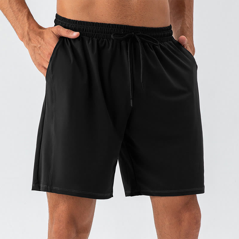 Buddha Stones Short de sport décontracté en nylon respirant et ample à séchage rapide pour homme avec poches - Noir - US/UK/AU44，EU54 (2XL) - image 5