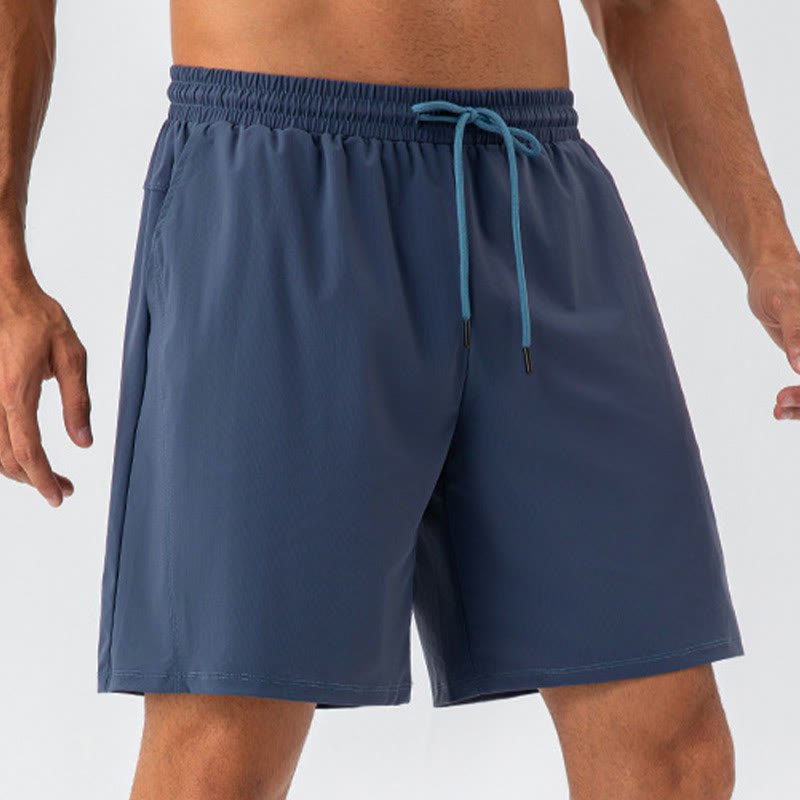 Buddha Stones Short de sport décontracté en nylon respirant et ample à séchage rapide pour homme avec poches - image 14