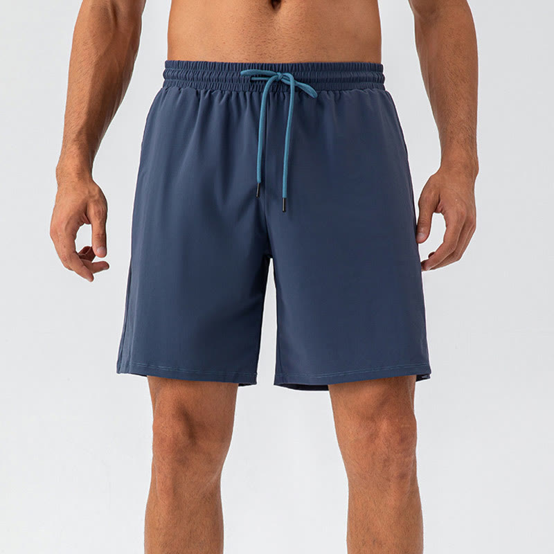 Buddha Stones Short de sport décontracté en nylon respirant et ample à séchage rapide pour homme avec poches - image 11