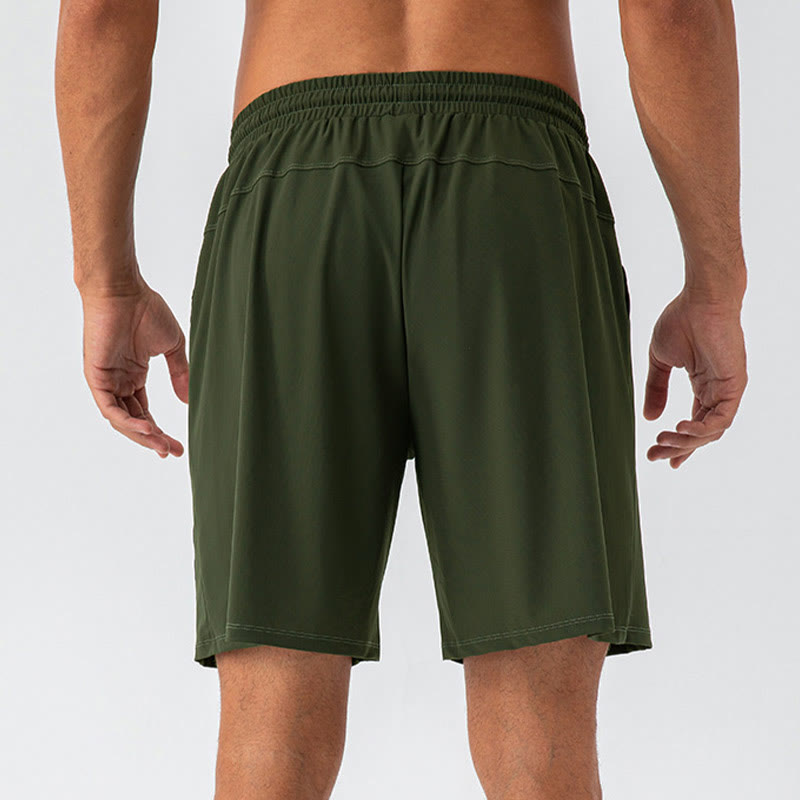 Buddha Stones Short de sport décontracté en nylon respirant et ample à séchage rapide pour homme avec poches - image 19