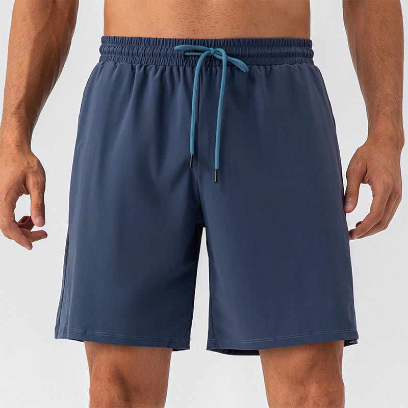 Buddha Stones Short de sport décontracté en nylon respirant et ample à séchage rapide pour homme avec poches - image 12