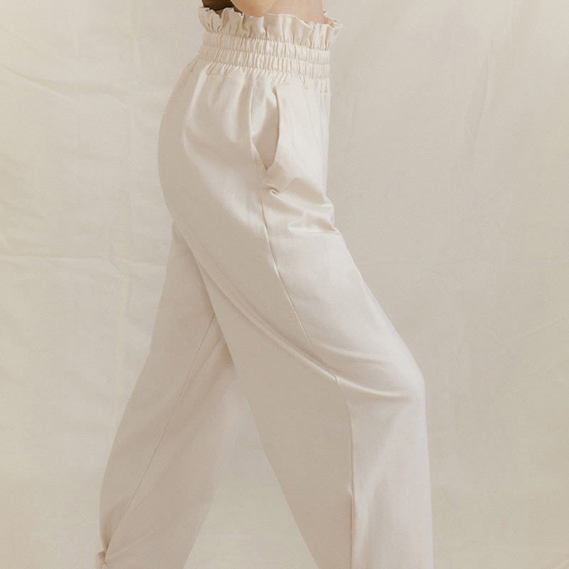 Pantalon ample en élasthanne pour femme avec poches et boucle décontractée Buddha Stones - image 20