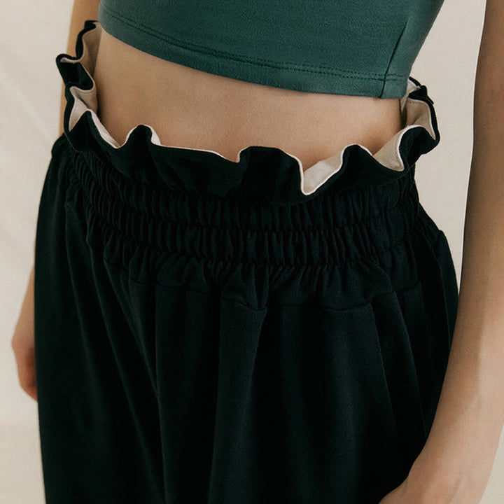 Pantalon ample en élasthanne pour femme avec poches et boucle décontractée Buddha Stones - image 14