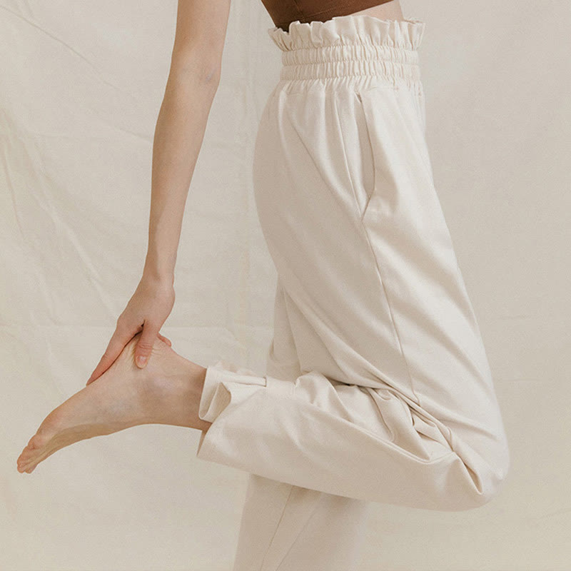 Pantalon ample en élasthanne pour femme avec poches et boucle décontractée Buddha Stones - image 19