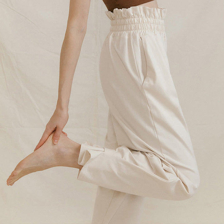 Pantalon ample en élasthanne pour femme avec poches et boucle décontractée Buddha Stones - image 18