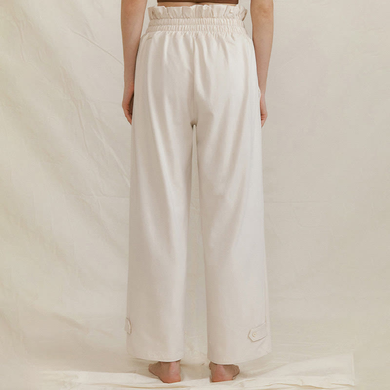 Pantalon ample en élasthanne pour femme avec poches et boucle décontractée Buddha Stones - image 18