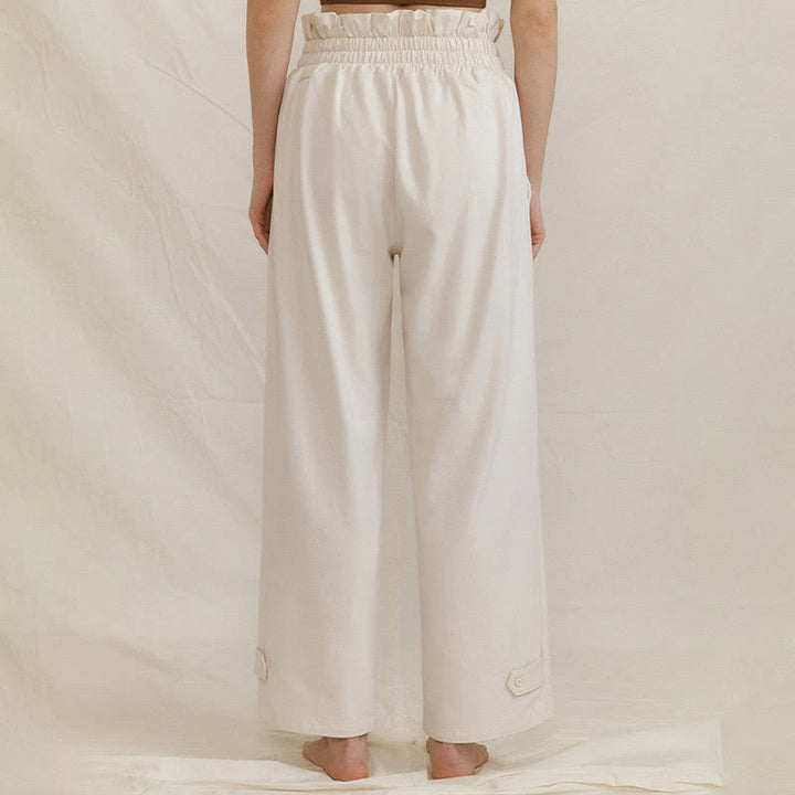Pantalon ample en élasthanne pour femme avec poches et boucle décontractée Buddha Stones - image 18