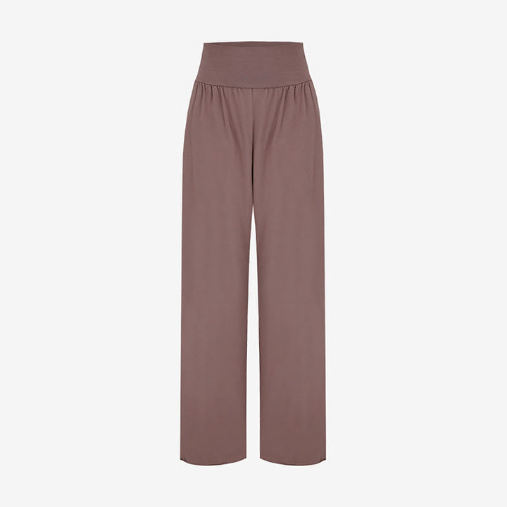 Pantalon Leica décontracté ample à ourlet noué et taille haute pour femme avec poches Buddha Stones - image 34