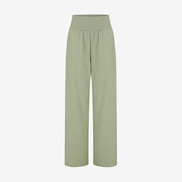 Pantalon Leica décontracté ample à ourlet noué et taille haute pour femme avec poches Buddha Stones - image 7