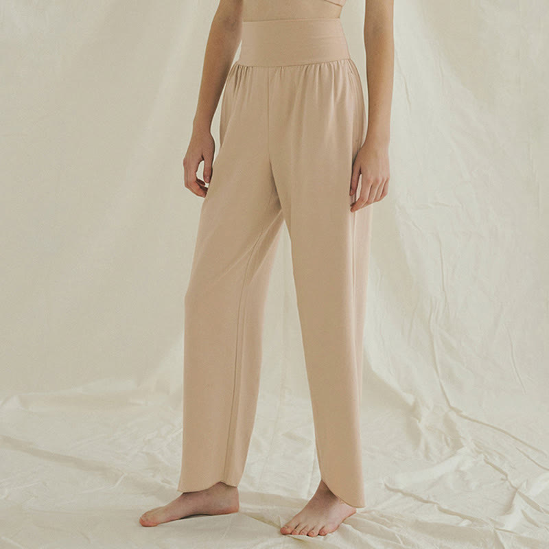 Pantalon Leica décontracté ample à ourlet noué et taille haute pour femme avec poches Buddha Stones - image 18