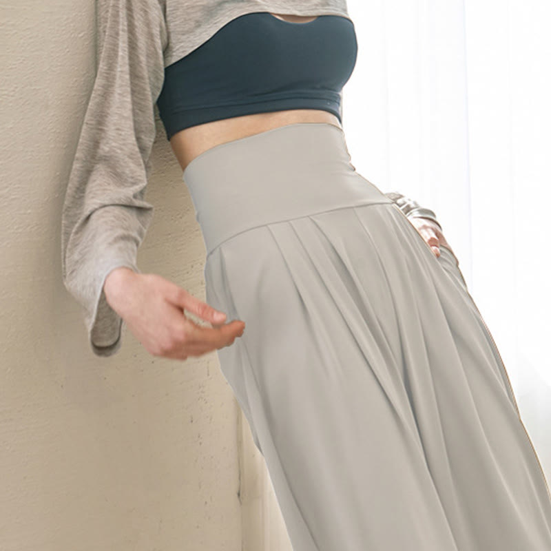 Pantalon décontracté uni taille haute à séchage rapide pour femme Leica avec poches Buddha Stones - image 43