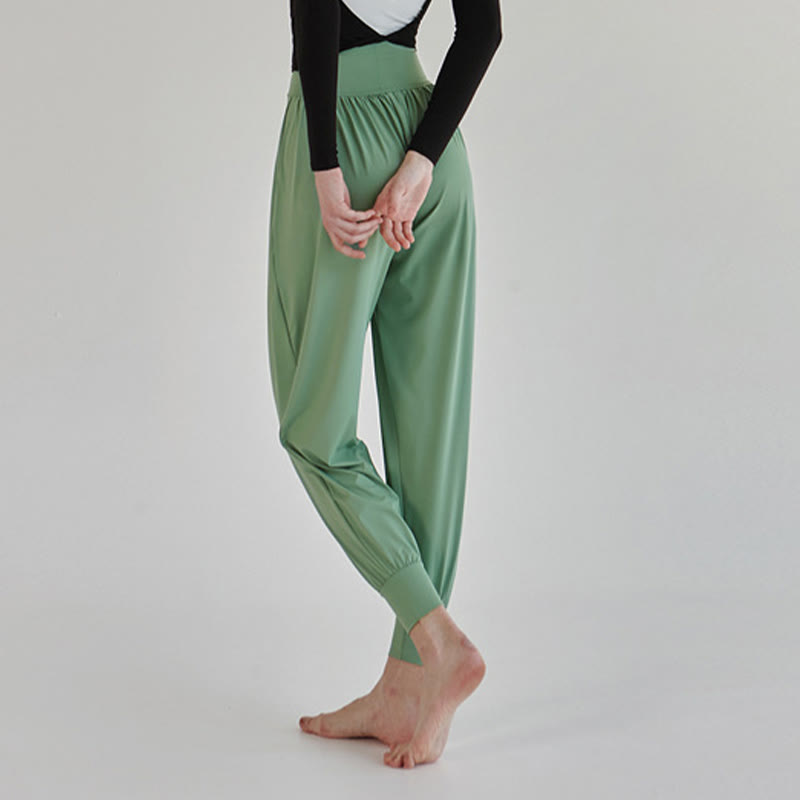 Pantalon décontracté uni taille haute à séchage rapide pour femme Leica avec poches Buddha Stones - image 31