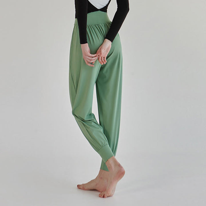 Pantalon décontracté uni taille haute à séchage rapide pour femme Leica avec poches Buddha Stones - image 31