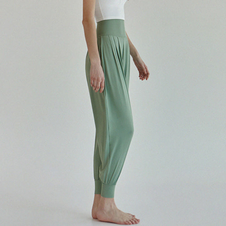 Pantalon décontracté uni taille haute à séchage rapide pour femme Leica avec poches Buddha Stones - image 34