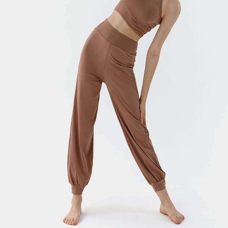Pantalon décontracté uni taille haute à séchage rapide pour femme Leica Buddha Stones - image 6