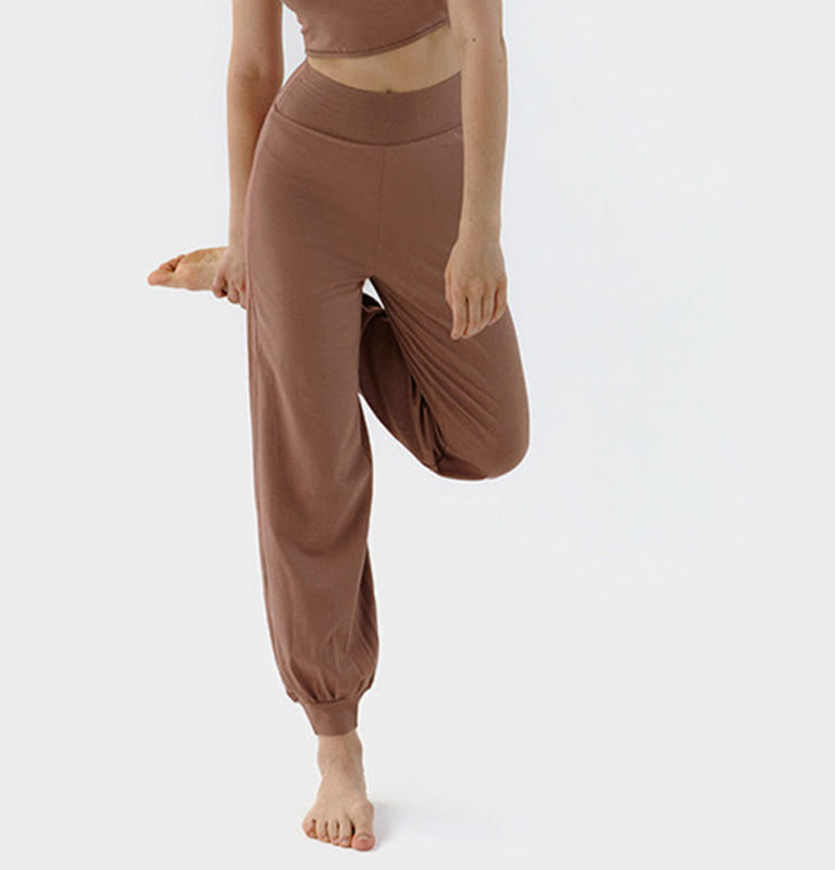 Pantalon décontracté uni taille haute à séchage rapide pour femme Leica Buddha Stones - image 4