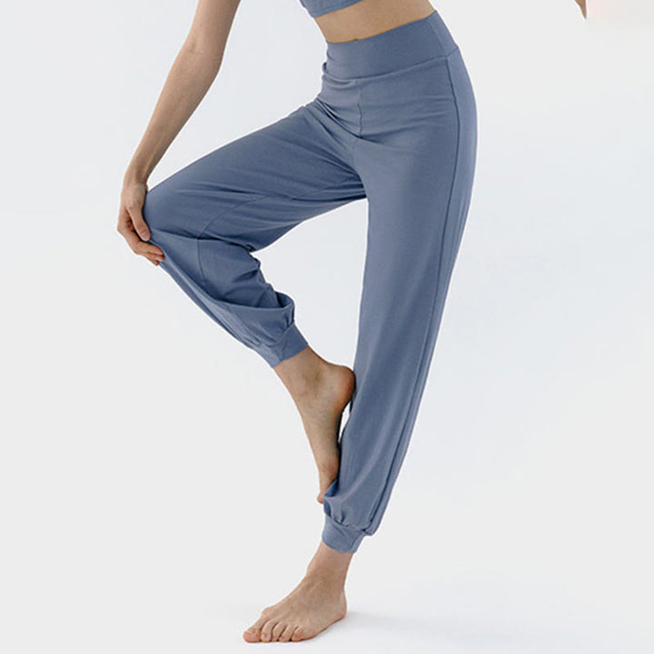 Pantalon décontracté uni taille haute à séchage rapide pour femme Leica Buddha Stones - image 14