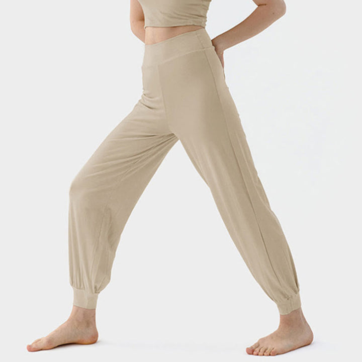 Pantalon décontracté uni taille haute à séchage rapide pour femme Leica Buddha Stones - image 7