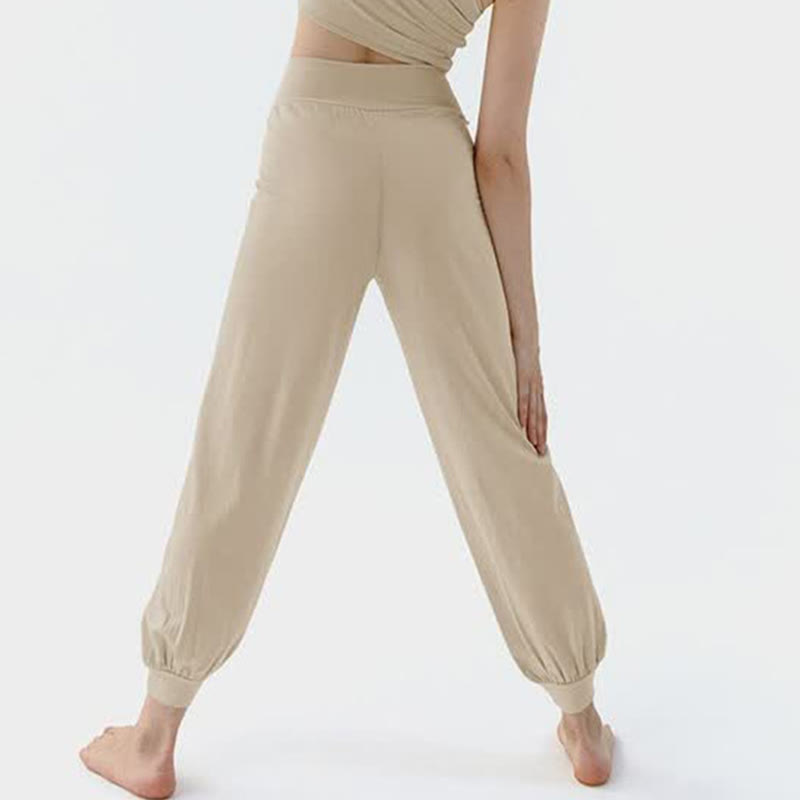 Pantalon décontracté uni taille haute à séchage rapide pour femme Leica Buddha Stones - image 8