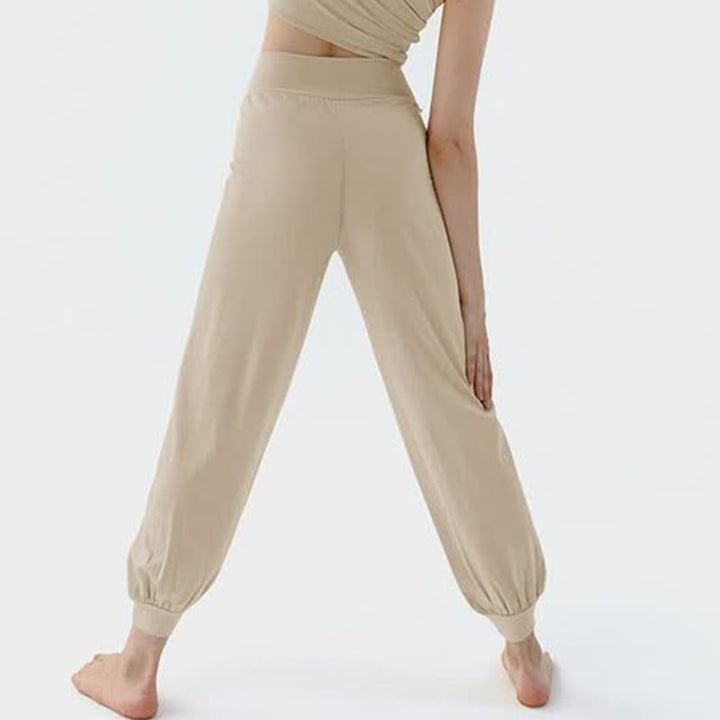 Pantalon décontracté uni taille haute à séchage rapide pour femme Leica Buddha Stones - image 8