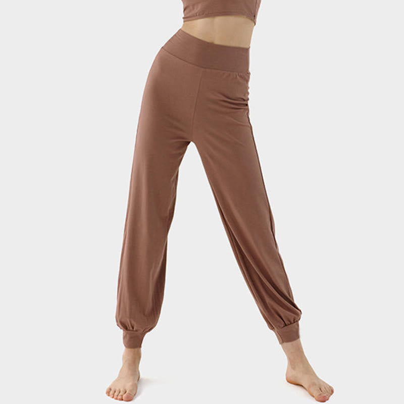 Pantalon décontracté uni taille haute à séchage rapide pour femme Leica Buddha Stones - image 3