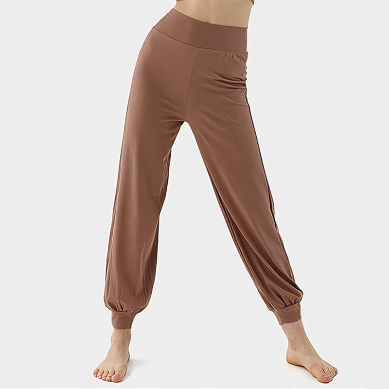 Pantalon décontracté uni taille haute à séchage rapide pour femme Leica Buddha Stones - Pérou - US4，UK/AU8，EU36 (L) - image 1