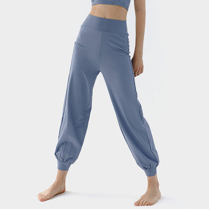 Pantalon décontracté uni taille haute à séchage rapide pour femme Leica Buddha Stones - image 13