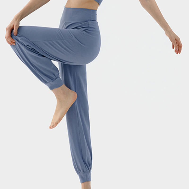 Pantalon décontracté uni taille haute à séchage rapide pour femme Leica Buddha Stones - image 14