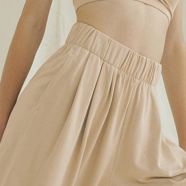 Pantalon sarouel décontracté uni respirant ample pour femme avec poches Buddha Stones Leica - image 4