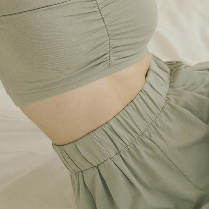 Pantalon sarouel décontracté uni respirant ample pour femme avec poches Buddha Stones Leica - image 18