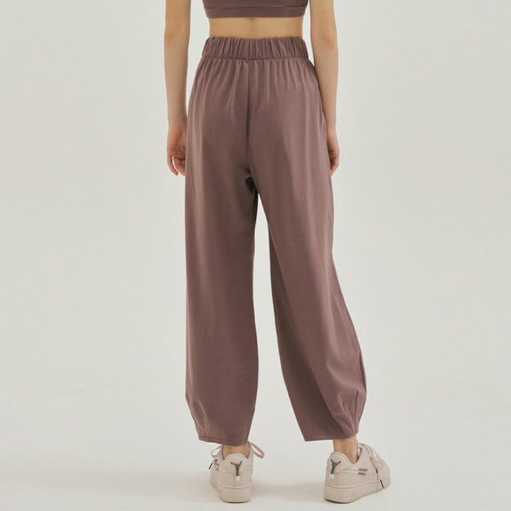Pantalon sarouel décontracté uni respirant ample pour femme avec poches Buddha Stones Leica - image 23