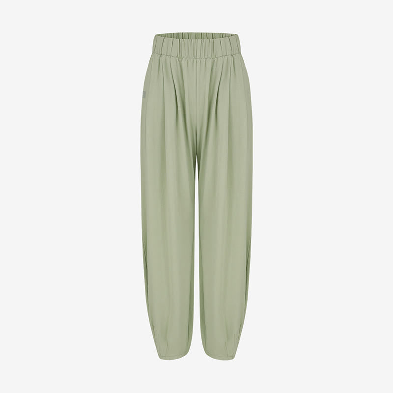 Pantalon sarouel décontracté uni respirant ample pour femme avec poches Buddha Stones Leica - image 17