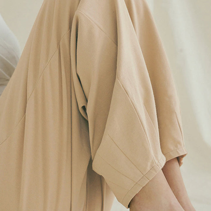 Pantalon sarouel décontracté uni respirant ample pour femme avec poches Buddha Stones Leica - image 5