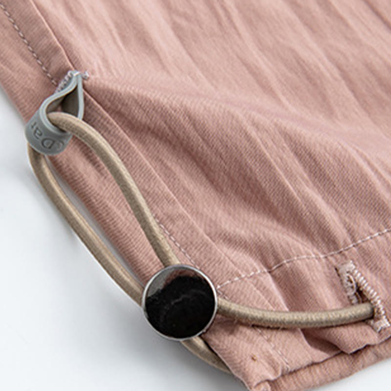 Pantalon large en viscose pour femme, Buddha Stones , uni, ample, avec soutien du ventre élastique élevé, avec poches - image 16