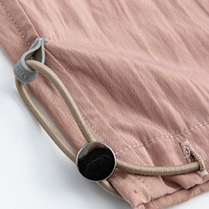 Pantalon large en viscose pour femme, Buddha Stones , uni, ample, avec soutien du ventre élastique élevé, avec poches - image 15