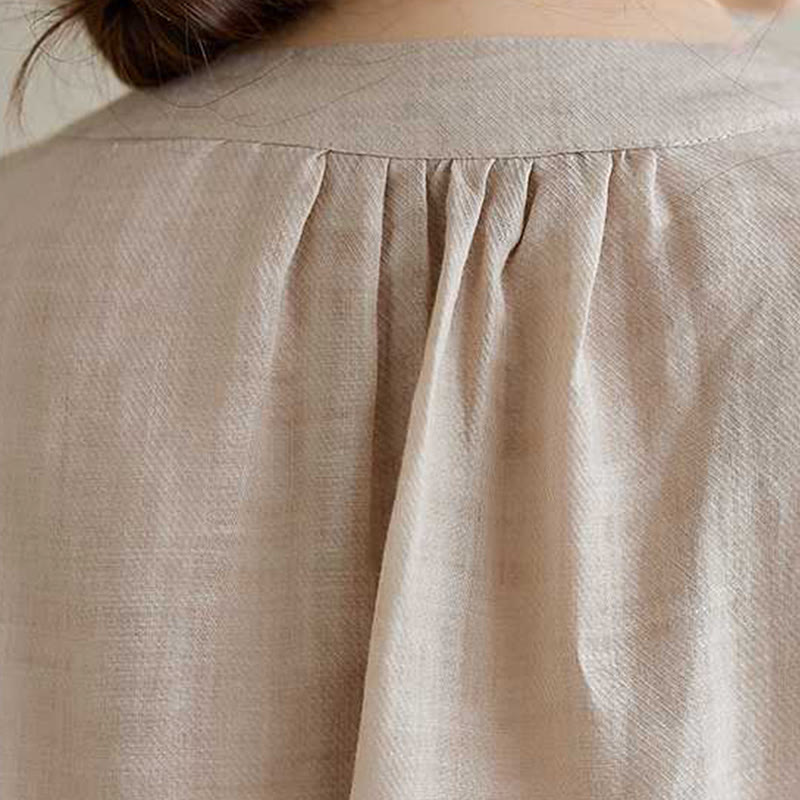 Ensemble 2 pièces en coton avec broderie de fleurs et Buddha Stones , haut et pantalon, vêtements de méditation Zen Tai Chi pour femmes - image 22